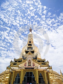 Temple in Yangon, Shwedagon Pagoda. Yangon, Myanmar Burma