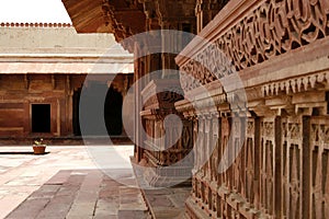 Temple yard in Fatehpur Sikri temple complex India