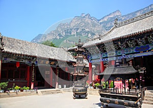 A temple in Yun-Tai Mountain,