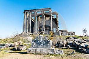 Temple of Zeus at Aizanoi ancient site in Kutahya province of Turkey
