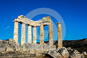 Temple of Zeus in the ancient Nemea