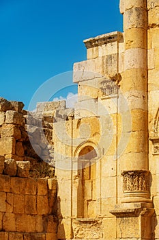 Temple of Zeus in Jerash, Jordan