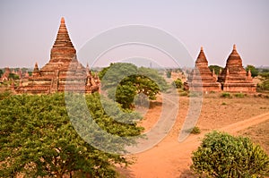 Temples in Bagan Myanmar