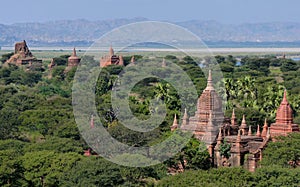 Temples in Bagan Myanmar (Burma)