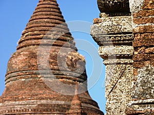 Temples in Bagan Myanmar (Burma)