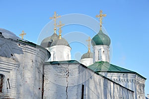 Temples of Blagoveschensky monastery in Nizhny Novgorod