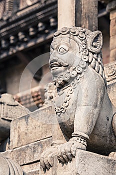 Temples of Durbar Square in Bhaktapur, Kathmandu, Nepal.