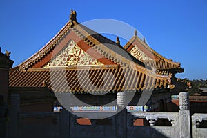 Temples Of The Forbidden City In Beijing China