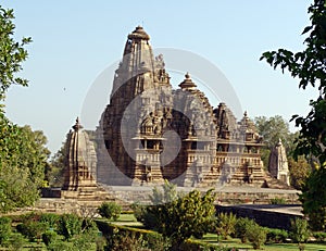 Temples at Khajuraho, India photo