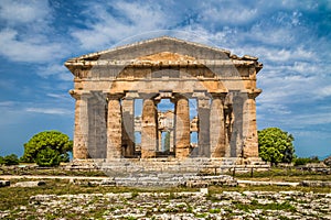 Temples of Paestum Archaeological Site, Campania, Italy