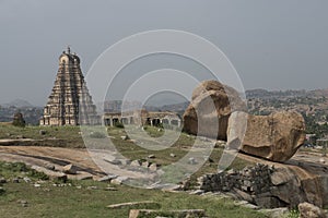 Temples and ruins of Hampi, India photo
