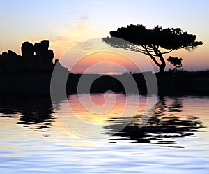 Temples at Sunset