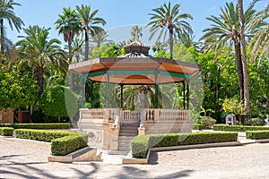 Templete in the Municipal Park of Elche, province of Alicante, Valencian Community. Spain. Europe.