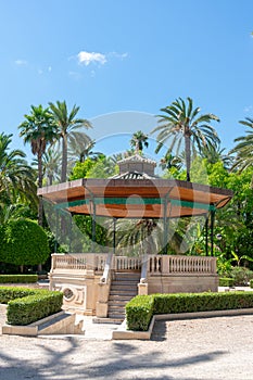 Templete in the Municipal Park of Elche, province of Alicante, Valencian Community. Spain. Europe.