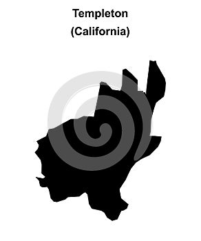 Templeton outline map