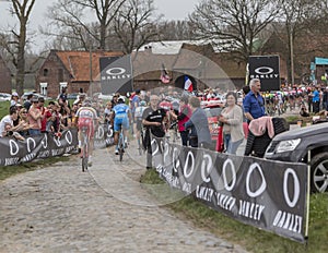 Group of Cyclists - Paris-Roubaix 2018