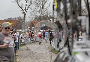 Group of Cyclists - Paris-Roubaix 2018