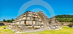 Templo Azul at El Tajin, a pre-Columbian archeological site in southern Mexico