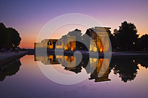 Templo de debod in Madrid, Spain photo