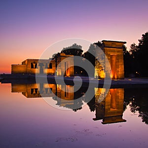 Templo de debod in Madrid, Spain