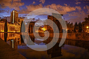 Templo de Debod Madrid spain photo