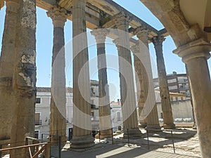Templo de Diana es un templo romano construido en el siglo i d. C., MÃ©rida, Badajoz photo