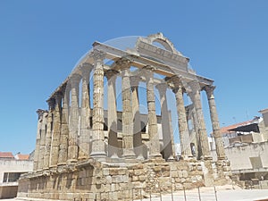 Templo de Diana es un templo romano construido en el siglo i d. C., MÃ©rida, Badajoz photo