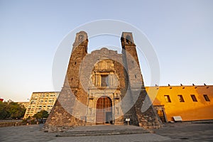 Templo de Santiago and Tlatelolco ruin at Mexico City, Mexico