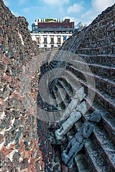 Templo mayor, the historic center of Mexico city photo