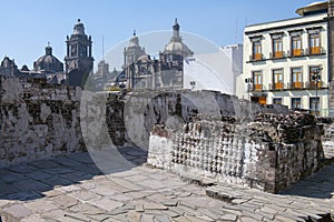 Templo Mayor and Metropolitan Cathedral, Mexico City, Mexico