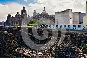 Templo Mayor was the main temple of the Mexica peoples in their capital city of Tenochtitlan, which is now Mexico City photo