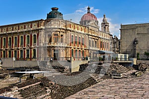 Templo Mayor was the main temple of the Mexica peoples in their capital city of Tenochtitlan, which is now Mexico City photo