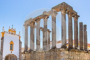 Templo Romano or Templo de Diana in Evora