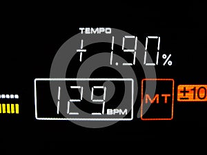 Tempo is 129 BPM photo