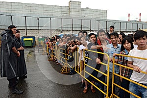 Temporary camp for displaced persons