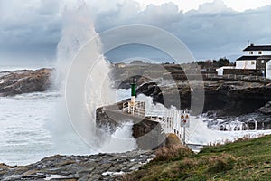 Temporary in the sea of the Galician coasts