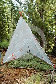 Temporary survival shelter