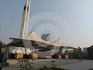 Temporary tent at Milanmela ,Calcutta for exhibition