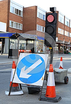 Temporary Traffic Lights photo