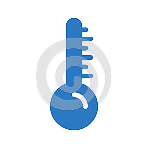 Temprature glyph color flat vector icon photo