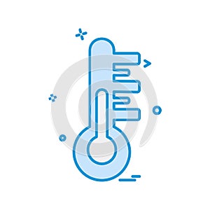 Temprature icon design vector photo