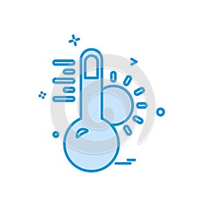 Temprature icon design vector photo