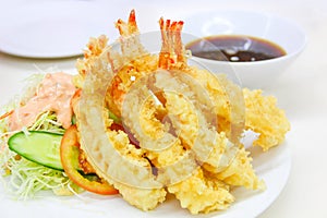 Tempura Fried shrimp Japanese style