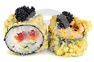 Tempura hot fried sushi maki