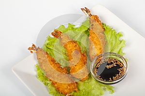 Tempura with shrimp