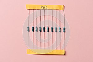 Ten 100 Ohms 1 percent tolerance resistors