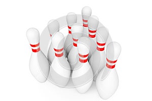 Ten Bowling pins