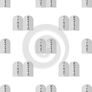 Ten Commandments Icon Seamless Pattern