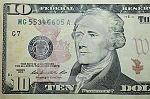 Ten dollar bill