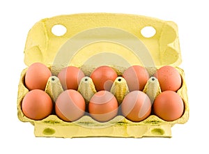 Ten eggs in package